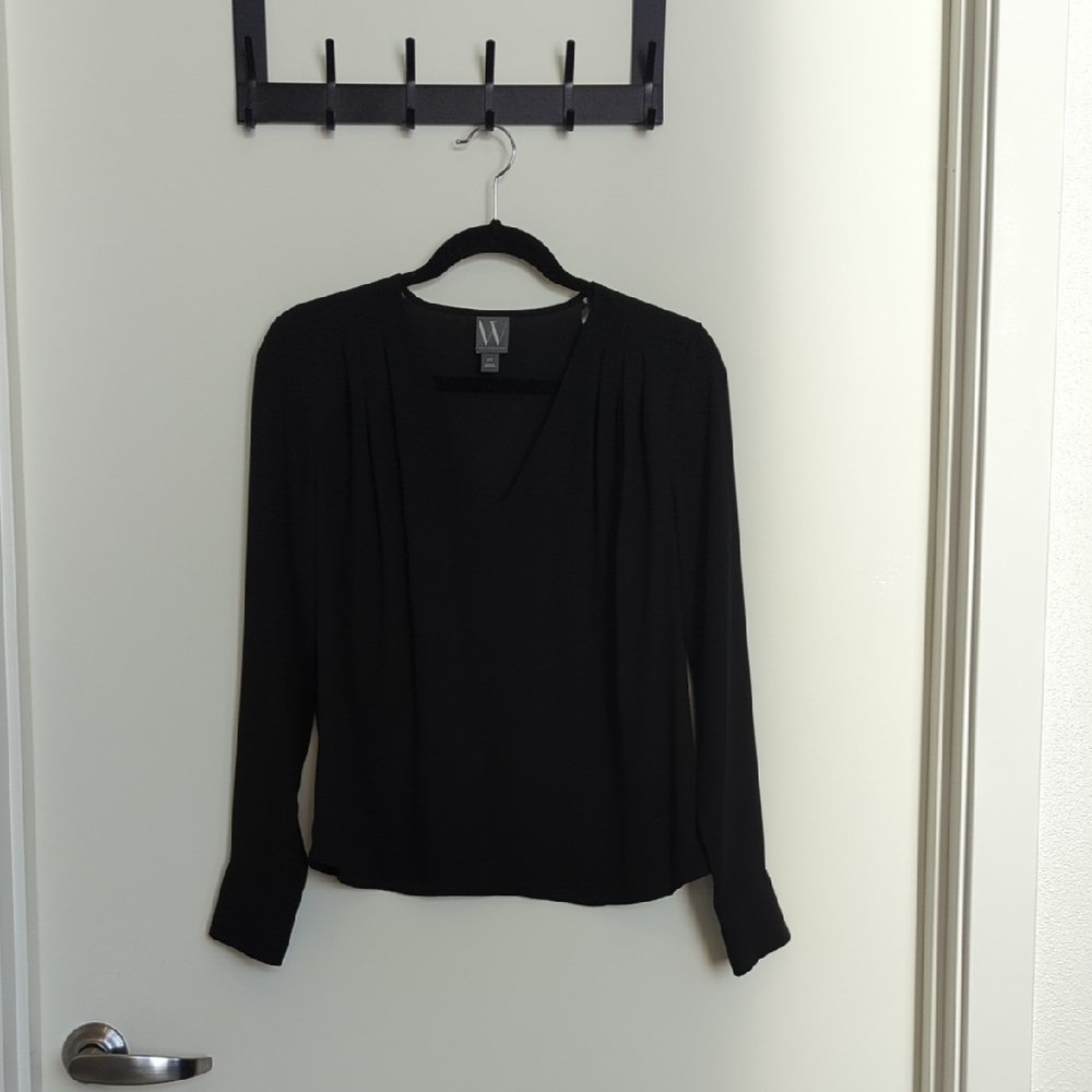Worthington Black Fitted Blouse